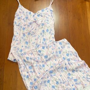 Target Floral Maxi Dress in Blue and Pink